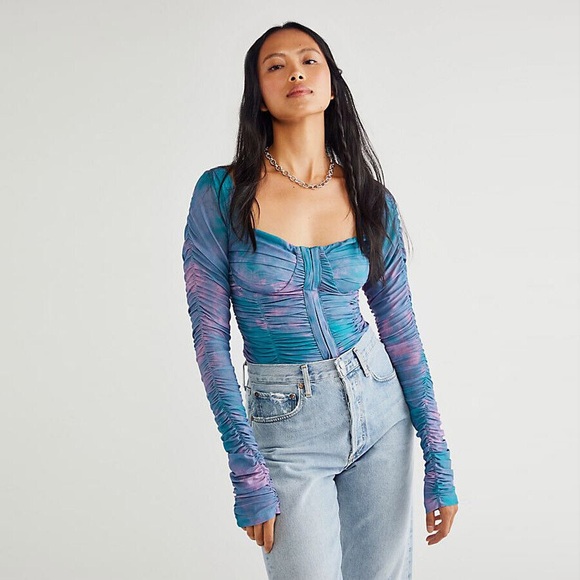 NWT Free People All Night Corset Top NWT L - Picture 1 of 8